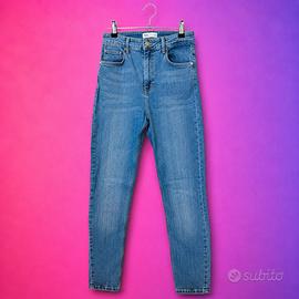 Jeans ZARA donna skinny vita alta tg 36 denim blu