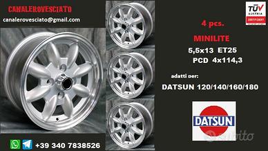 Cerchi Minilite 13 pollici Datsun chevrolet daewoo