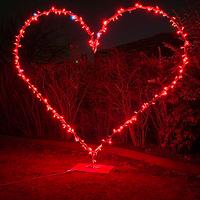Cuore in acciaio verniciato per  San Valentino