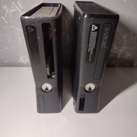 Lotto 2 Xbox 360 Slim nere per ricambi