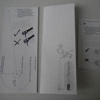 Libretto d'uso e dime braccio rega RB250 & RB300