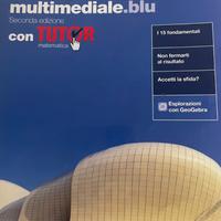 Geometria multimediale blu