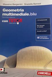 Geometria multimediale blu