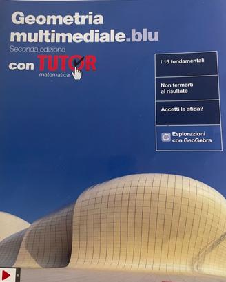 Geometria multimediale blu
