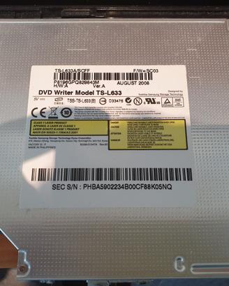 Masterizzatore DVD TS-L633 per notebook