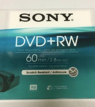Dvd+rw 60 min. Sony