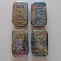 Lotto 4 mini tin Pokémon Evoluzioni Prismatiche