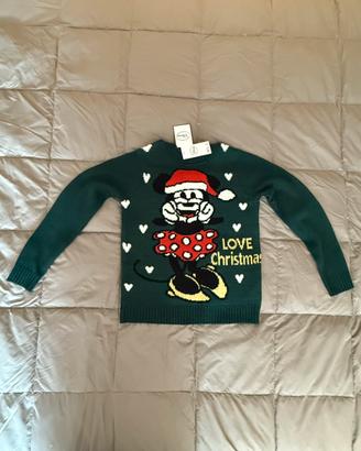 Maglione Natalizio Disney Tema Minnie Mouse