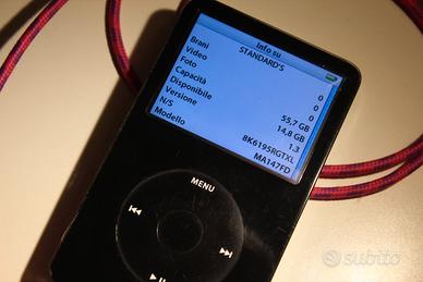 Ipod Apple 60 gb 5 gen con cavo