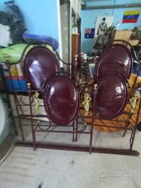 Antico Letto matrimoniale in ferro battuto