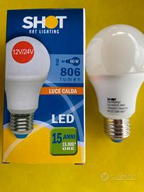 LAMPADA LED A GOCCIA E27 12/24v