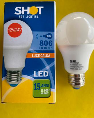 LAMPADA LED A GOCCIA E27 12/24v