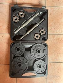 Kit Manubri Ghisa 20 kg TOTALI Domyos Decathlon