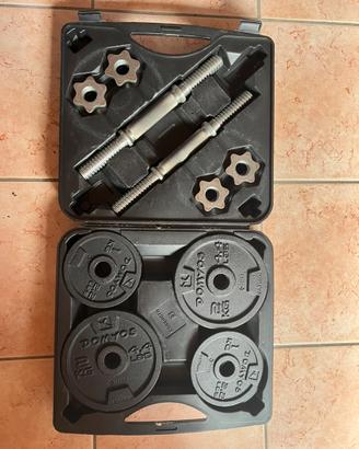 Kit Manubri Ghisa 20 kg TOTALI Domyos Decathlon