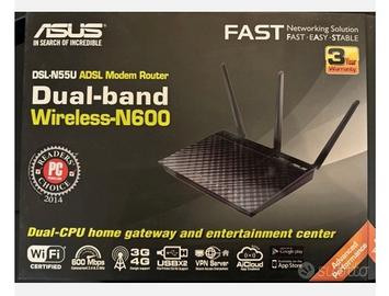 MODEM ROUTER DSL N55 ASDL DUAL BAND ASUS W N- 600