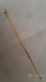 Catenina in argento dorato con scritta I Love You