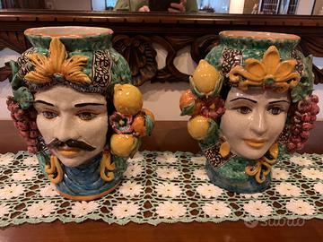 Teste di moro lui Lei Caltagirone