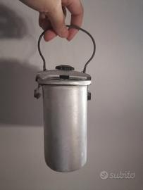 Portamerenda antico di latta