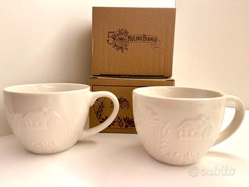 Coppia Tazze Mulino Bianco Nuove Originali