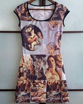 Abito  vintage arte rinascimentale Botticelli 