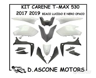 KIT CARENE TMAX 530 2017 2019 BIANCO LUCIDO E NERO