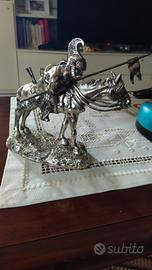 Scultura Reggimento Savoia Cavalleria argento puro