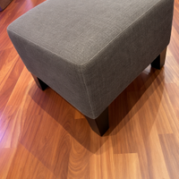 Pouf IKEA poggiapiedi imbottito marrone 53x53