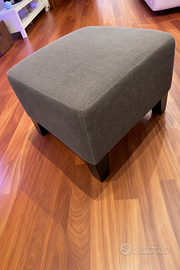 Pouf IKEA poggiapiedi imbottito marrone 53x53