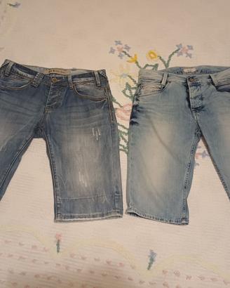 Tre paia di jeans corti / 2 Pepe jeans e Max Liu