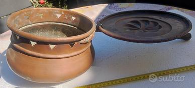 vintage bracere /scaldino  in rame 