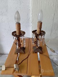 COPIA DI LAMPADE DA TAVOLO VINTAGE.