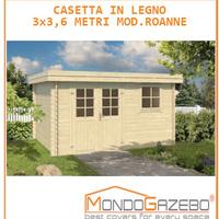 Roanne Casetta legno casa giardino box 3x3.6 mt