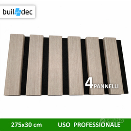 Pannelli fonoassorbenti effetto legno Akushield