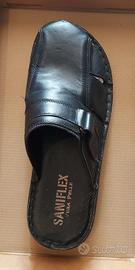 Ciabatta-sandalo Saniflex uomo vera pelle N.41