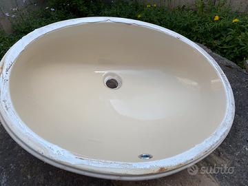 Lavabo da incasso tinta champagne