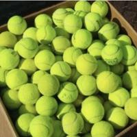 80 palline da tennis lavate. great dog toy