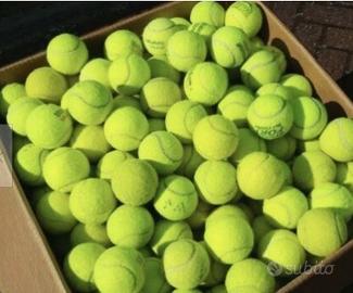 80 palline da tennis lavate. great dog toy