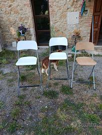 3 sgabelli da bancone