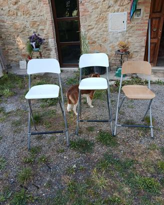 3 sgabelli da bancone