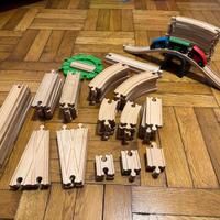 LILLABO trenino di legno IKEA + 71 pezzi