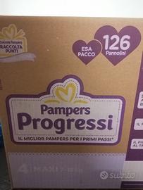 218 pannolini Pampers tagli 4 maxi progressi baby