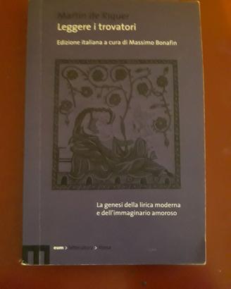 Leggere i trovatori – Martín de Riquer, EUM
