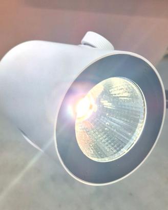 3x Faretti LED Targetti Ray Mini 32W 4000K Bianco