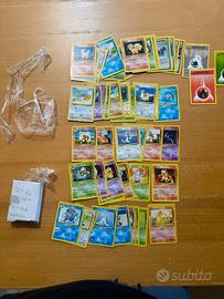 Carte pokemon set base lotto 54 carte originali