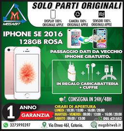 Iphone se 2016 128gb rosa - totalmente originale