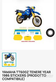 Kit adesivi/decalcomanie yamaha tenere 600