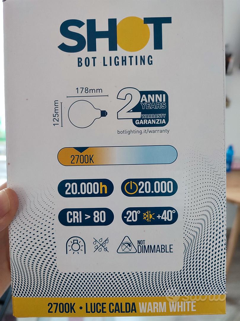 Botlighting Bot Lighting Shot Lampadina LED Per Parentesi Flos E27