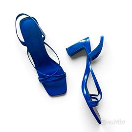 Sandali tacco medio blu Primark - Taglia 40