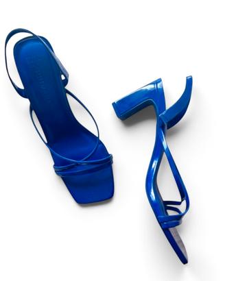 Sandali tacco medio blu Primark - Taglia 40