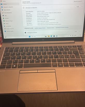 Hp workstation notebook i7  16 gb 512